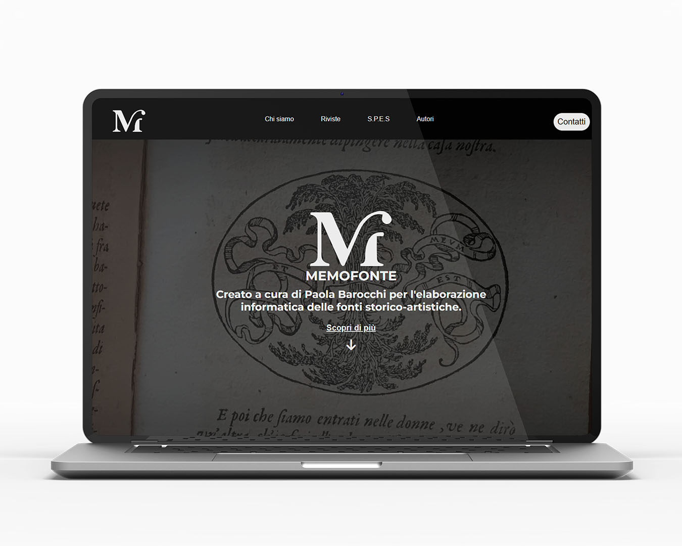 Foto piccola sito mockup memofonte restyling